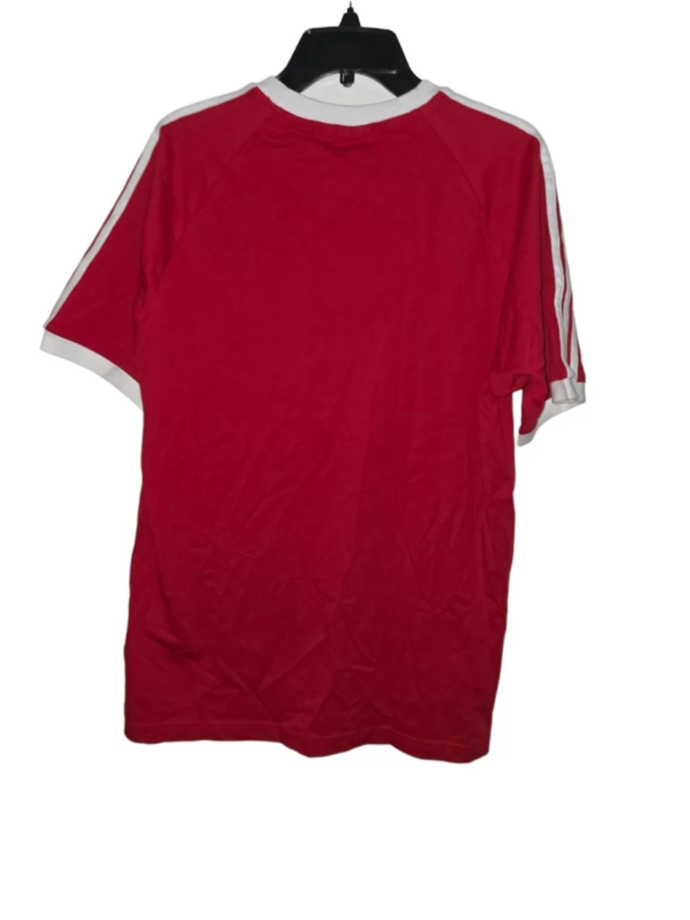 adidas Originals Men's 3-Stripes Trefoil Short Sleeve Tee Red Size Large IA4852